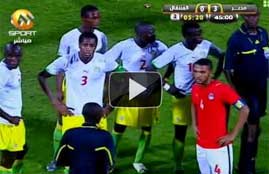 شغب لاعبي السنغال للشباب ضد لاعبي مصر 
