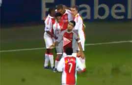 اول هدف لميدو احمد حسام مع اياكس 