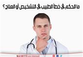 ما الحكم في خطأ الطبيب في التشخيص أو العلاج ؟ ما الحكم في خطأ الطبيب في التشخيص أو العلاج ؟