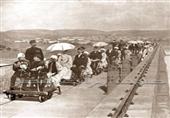 لقطة للخديوي عباس حلمي الثاني اثناء افتتاح سد اسوان سنة 1902