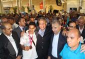 بالصور- استقبال حافل لأبطال مصر في أولمبياد الصين بمطار القاهرة