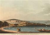 لوحه فنية تصور لنا شاطئ كليوباترا الحمامات في الاسكندرية في عام 1801 لوحه فنية تصور لنا شاطئ كليوباترا الحمامات في الاسكندرية في عام 1801