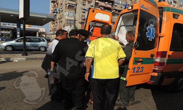 صور ـ إصابة 6 من حرس محافظ بورسعيد في حادث مروري