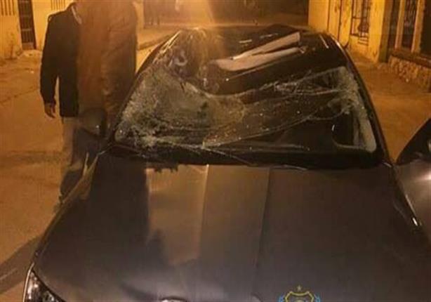 سيارة محمد عواد بعد الحادث