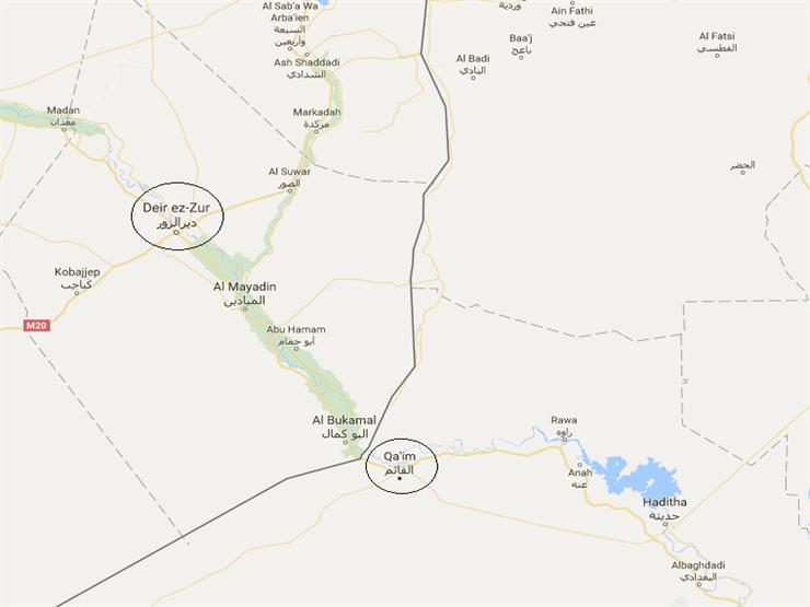 خريطة الحدود السورية العراقية