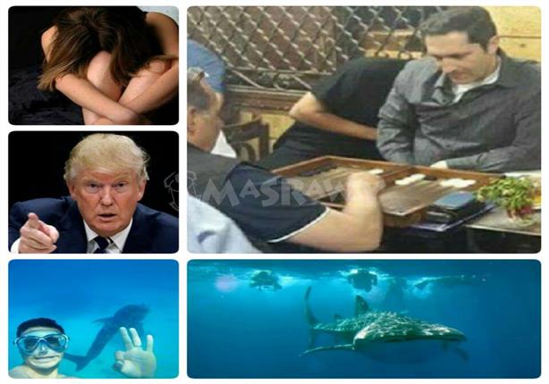 حدث ليلًا: القرش الحوتي في الغردقة وسحل سيدة عارية بالشرابية.. وعلاء مبارك على مقهى حدث ليلًا: القرش الحوتي في الغردقة وسحل سيدة عارية بالشرابية.. وعلاء مبارك على مقهى