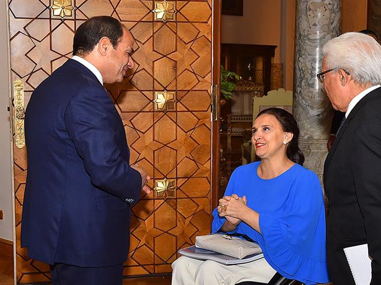 من هي جابرييلا ميتشيتي التي قابلت السيسي على كرسي متحرك ...مصراوى من هي جابرييلا ميتشيتي التي قابلت السيسي على كرسي متحرك ...مصراوى