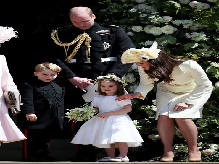 الأمير جروج والأميرة شارلوت في حفا زفاف خالتهما بيبا