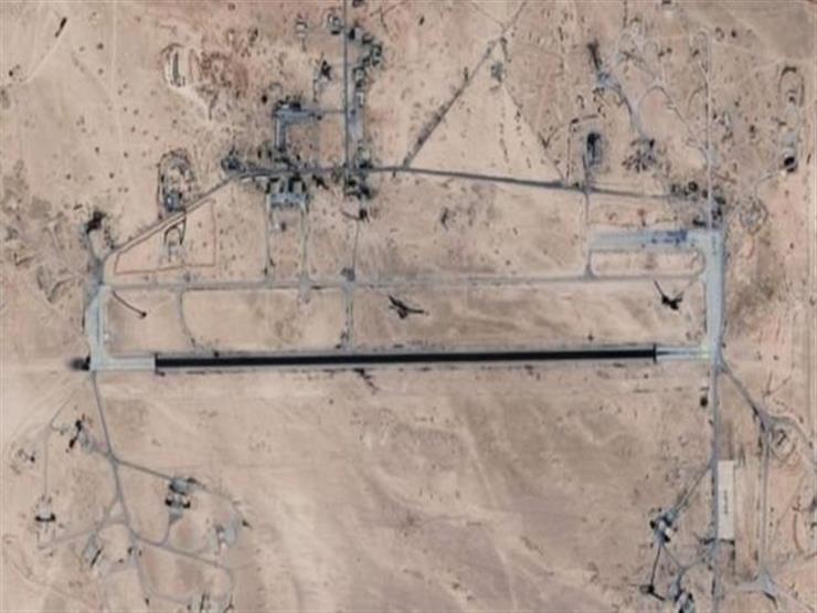 صورة عبر الاقمار الاصطناعية لقاعدة التيفور الجوية التي تقول سوريا إن إسرائيل قصفتها