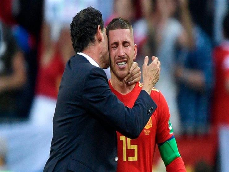 الجماهير تستقبل راموس بصافرات استهجان في ويمبلي بسبب صلاح الجماهير تستقبل راموس بصافرات استهجان في ويمبلي بسبب صلاح
