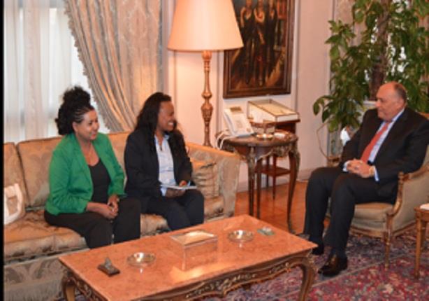 لقاء وزير الخارجية ووفد الدبلوماسية الشعبية الإثيوبي