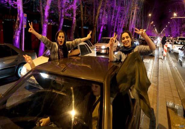 احتفل الكثير من الشباب في إيران بالتوصل إلى اتفاق مع القوى الكبرى بشأن برنامج بلادهم النووي