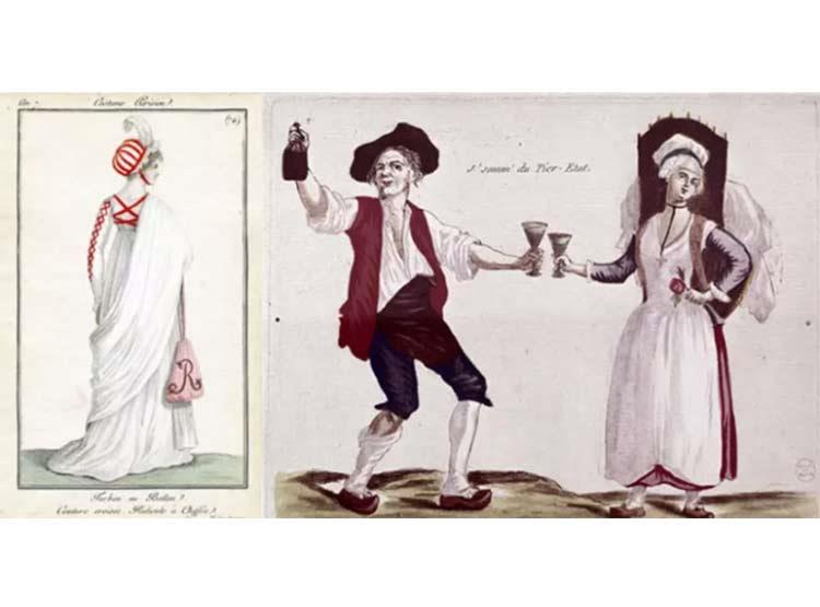 النساء أثناء الثورة الفرنسية ترتدي الـ Choker