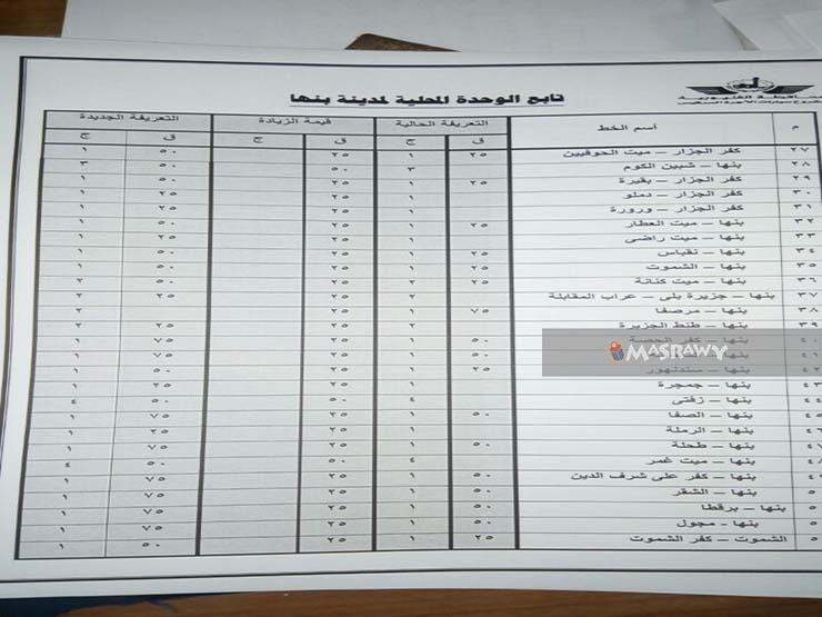 تعريفة ركوب السرفيس (4)