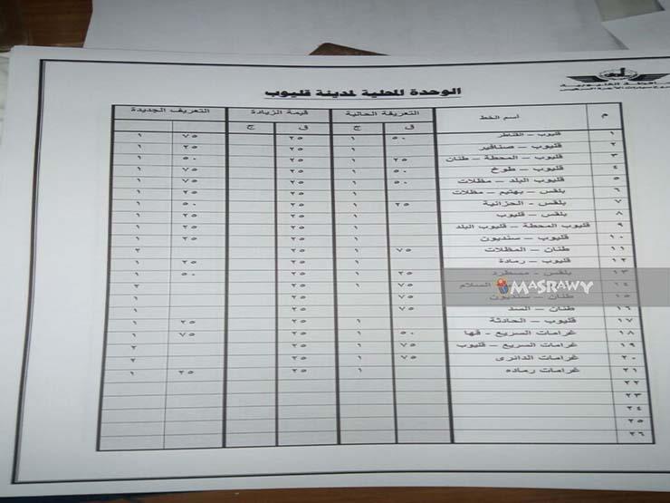 تعريفة ركوب السرفيس (6)