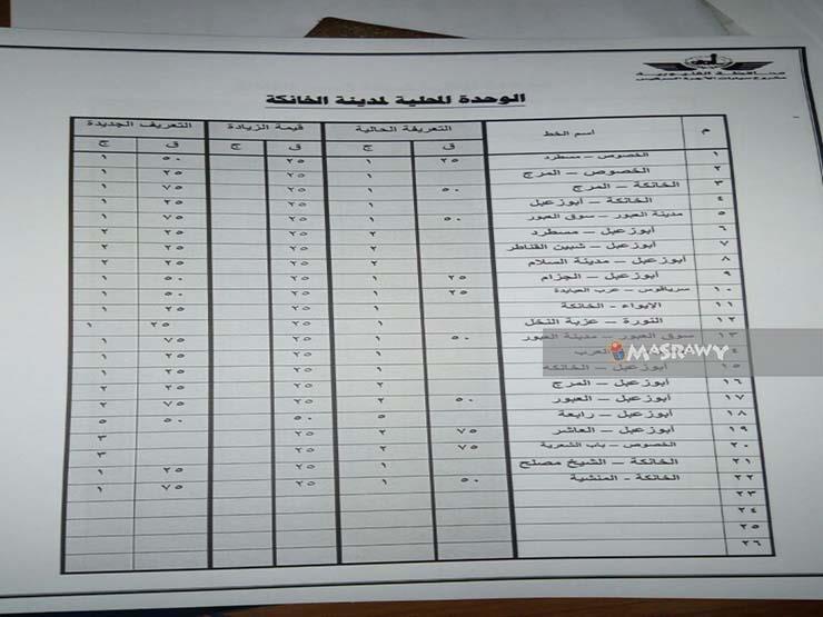 تعريفة ركوب السرفيس (14)