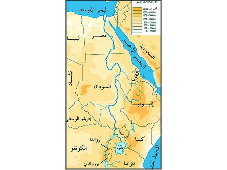 خريطة حوض النيل