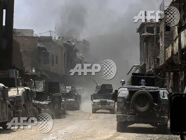 مواجهات بين الجيش العراقى وداعش اليوم في الموصل (أ ف ب)