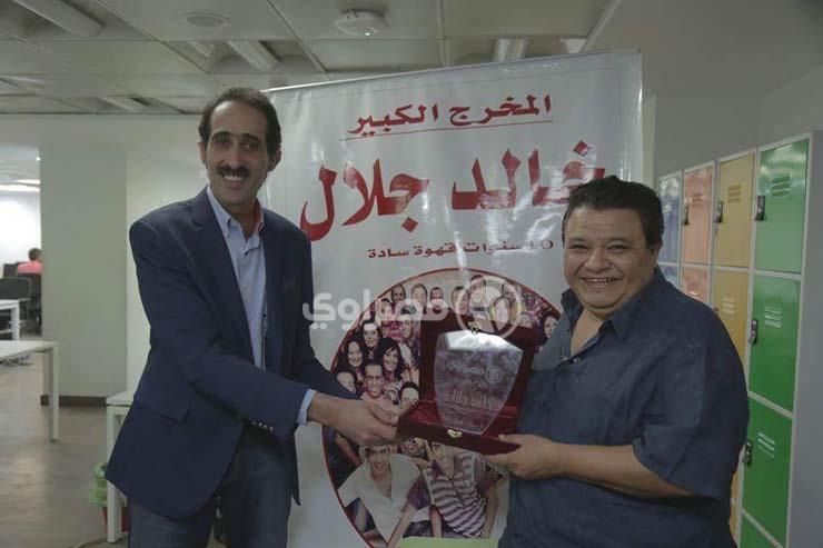 المخرج خالد جلال مع الكاتب الصحفي مجدي الجلاد