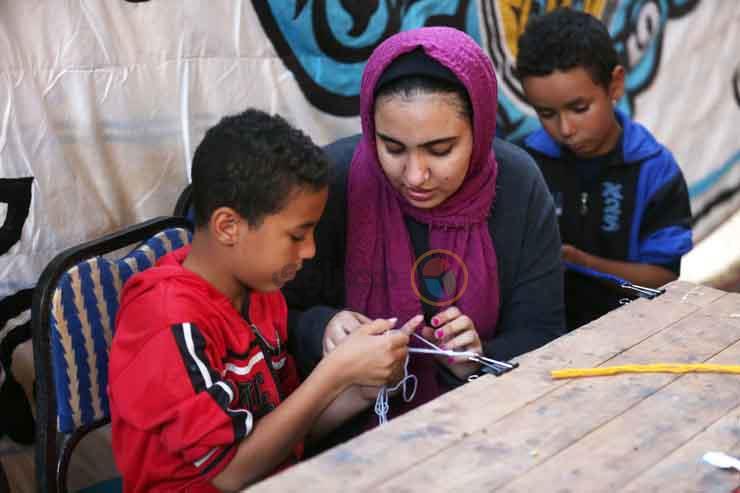 ورش رسم الأطفال في قرية تونس (1)