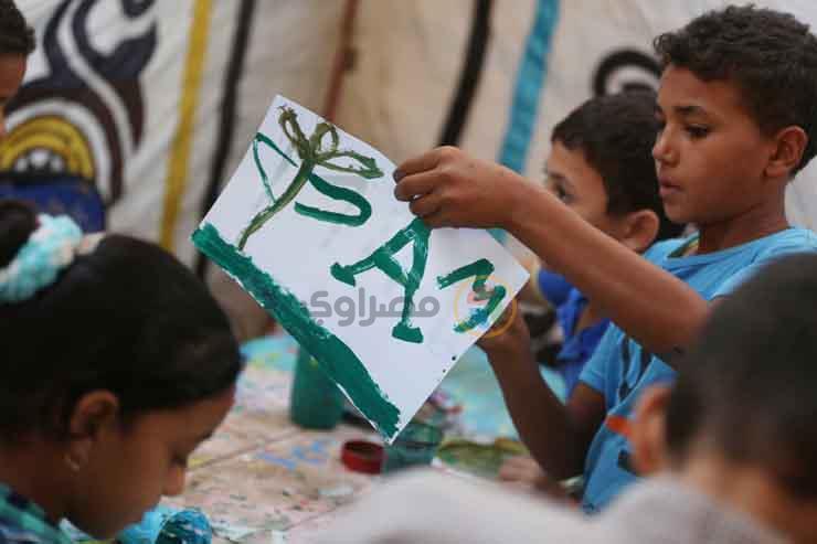 ورش رسم الأطفال في قرية تونس (3)