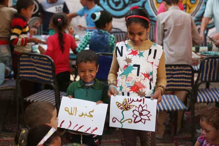 ورش رسم الأطفال في قرية تونس (4)
