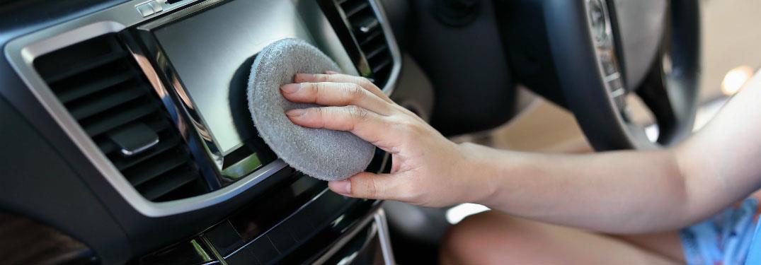 Clean the touch screens in the car