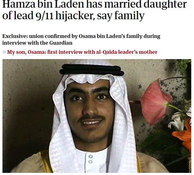 الجارديان- حمزة بن لادن تزوج من ابنة المصري قائد منفذي هجمات سبتمبر (1)