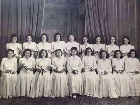 حفل تخرج بأحدى المدارس بالقاهرة عام 1945