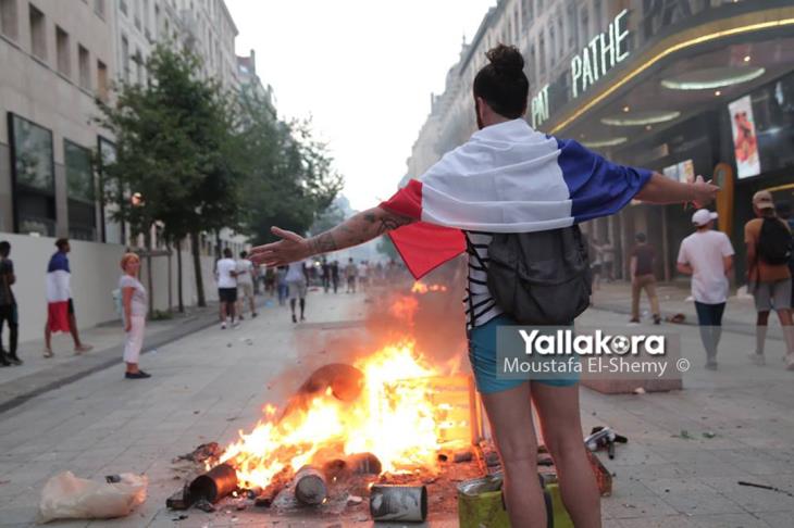 اعتقال نحو 300 شخصا في فرنسا خلال احتفالات التتويج بالمونديال