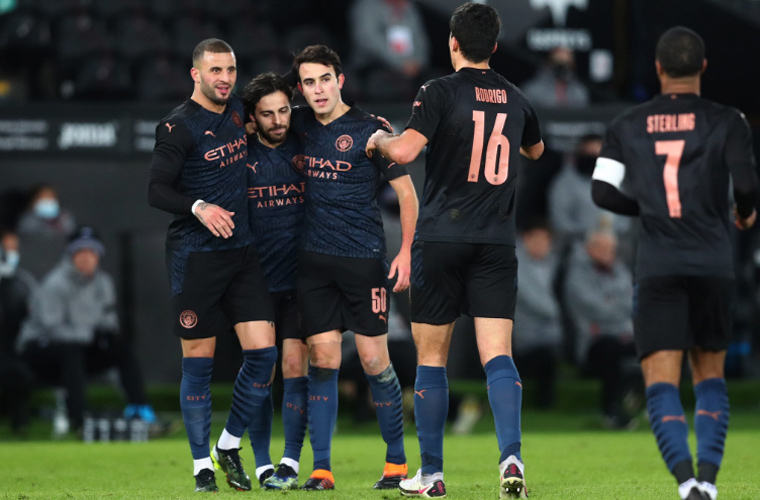 لقطات مباراة سوانزي ومانشستر سيتي