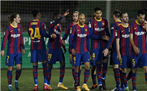 هدفا برشلونة أمام كورنيلا