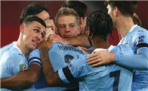 هدفا مانشستر سيتي أمام مانشستر يونايتد