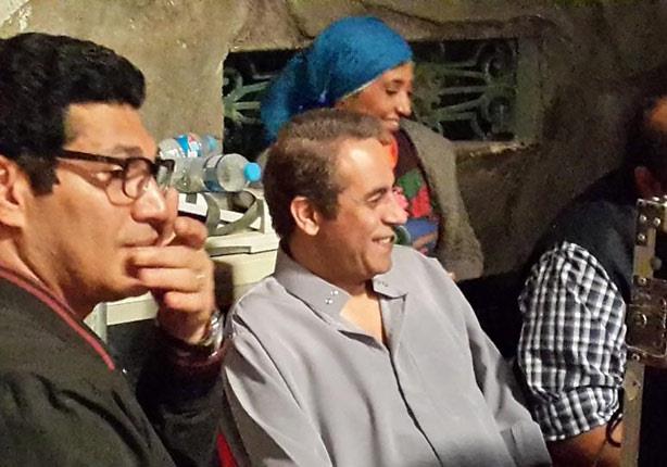 صبري فواز وباسم سمرة داخل كواليس بين السرايات مصراوى