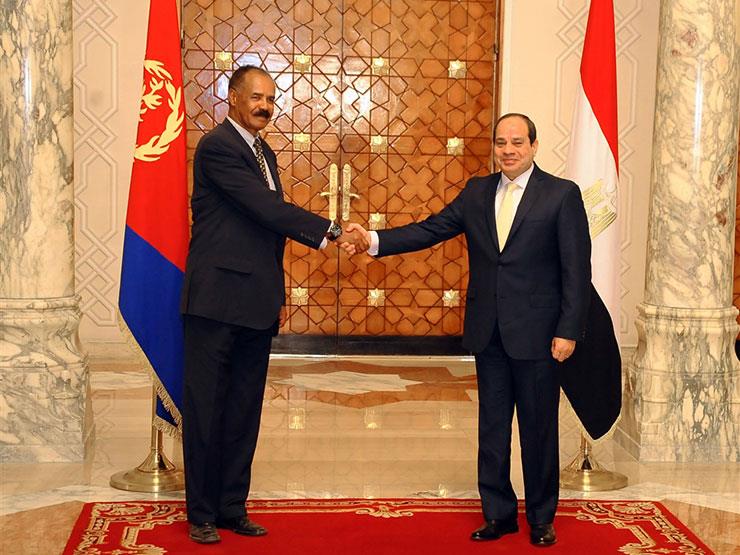 الرئيس السيسي يستقبل نظيره الإريتري بقصر الاتحادية الرئيس السيسي يستقبل نظيره الإريتري بقصر الاتحادية