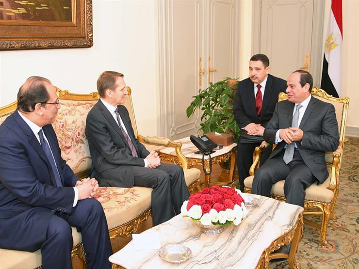 السيسي يجتمع بمدير جهاز المخابرات الخارجية الروسية السيسي يجتمع بمدير جهاز المخابرات الخارجية الروسية