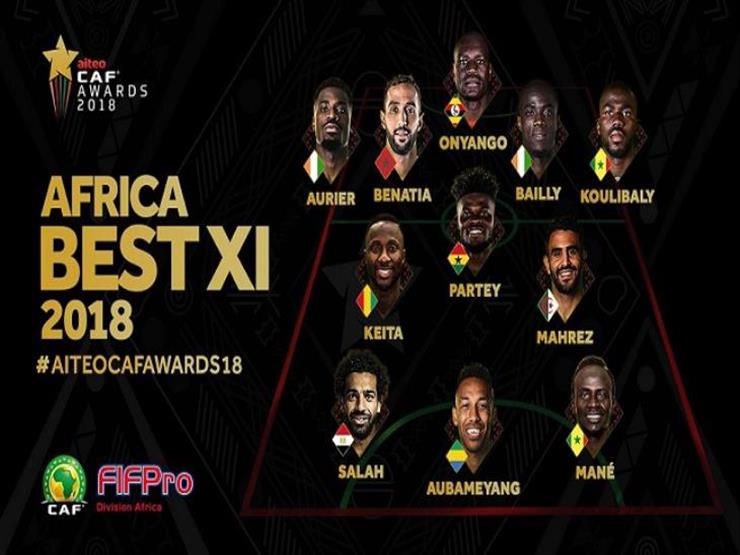 يتصدرهم صلاح.. ثلاثي عربي في تشكيل نجوم أفريقيا 2018 يتصدرهم صلاح.. ثلاثي عربي في تشكيل نجوم أفريقيا 2018