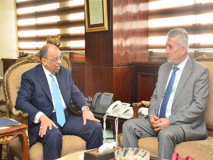 وزير التنمية المحلية يستقبل نظيره الفلسطيني وزير التنمية المحلية يستقبل نظيره الفلسطيني