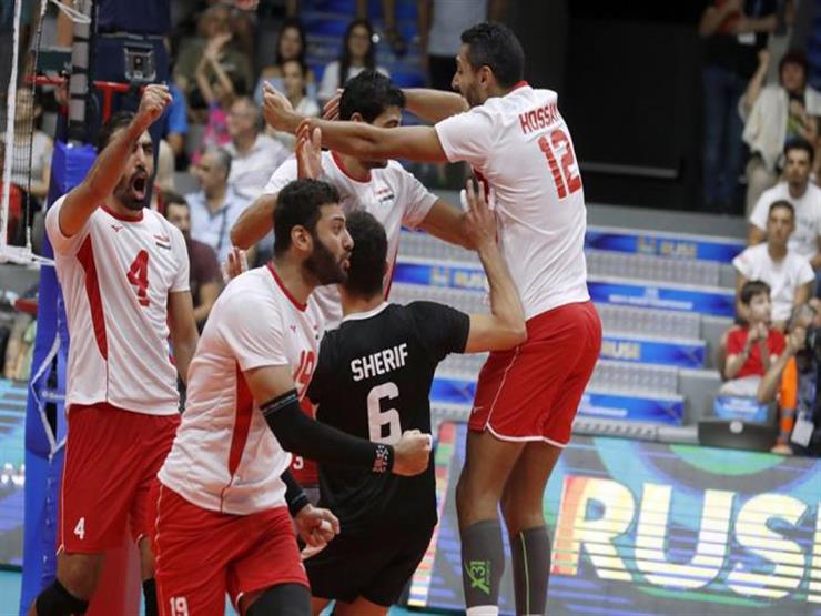 منتخب مصر للطائرة يحقق انتصاره الثاني ببطولة العالم بالفوز على إيران منتخب مصر للطائرة يحقق انتصاره الثاني ببطولة العالم بالفوز على إيران