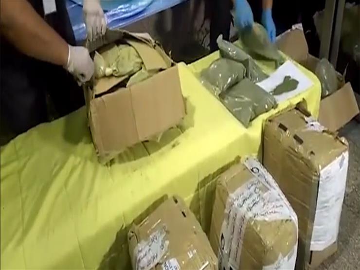 بالفيديو.. لحظة ضبط شحنة من مخدر "القات" داخل طرود بريدية بميناء القاهرة بالفيديو.. لحظة ضبط شحنة من مخدر "القات" داخل طرود بريدية بميناء القاهرة