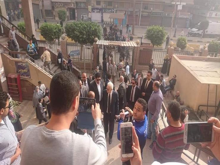 وصول مرتضى منصور للمرافعة في قضية محمود البنا وصول مرتضى منصور للمرافعة في قضية محمود البنا