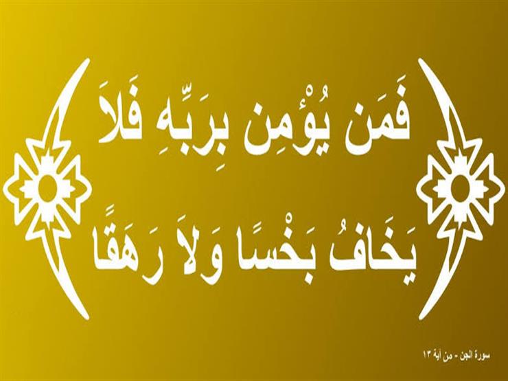 الروبي مفسرًا قوله تعالى {فَمَن يُؤْمِن بِرَبِّهِ فَلَا يَخَافُ بَخْسًا وَلَا رَهَقًا} الروبي مفسرًا قوله تعالى {فَمَن يُؤْمِن بِرَبِّهِ فَلَا يَخَافُ بَخْسًا وَلَا رَهَقًا}