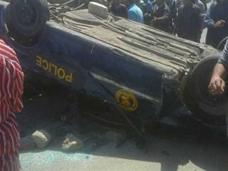 إصابة ضابط و 10 أفراد شرطة في حادث سير بالمنيا إصابة ضابط و 10 أفراد شرطة في حادث سير بالمنيا