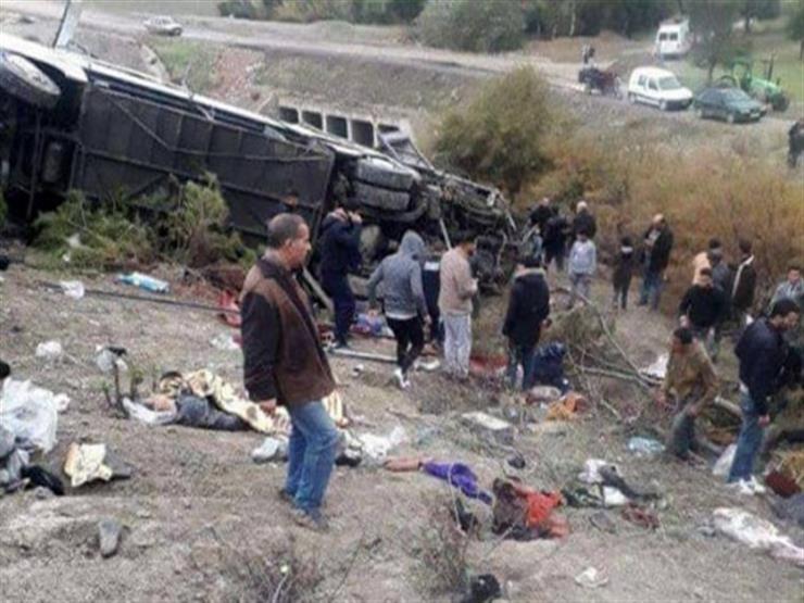 29 قتيلاً و17 مصابًا بينهم ستة في حالة حرجة حصيلة انقلاب حافلة في تونس 29 قتيلاً و17 مصابًا بينهم ستة في حالة حرجة حصيلة انقلاب حافلة في تونس