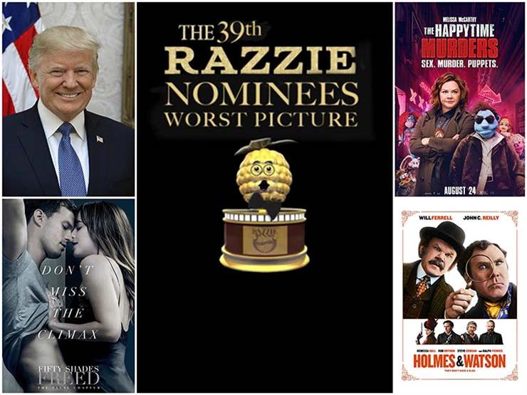 ترامب أسوأ ممثل بفيلم وثائقي.. "التوتة الذهبية" تكشف عن قائمة جوائزها لـ 2018 ترامب أسوأ ممثل بفيلم وثائقي.. "التوتة الذهبية" تكشف عن قائمة جوائزها لـ 2018