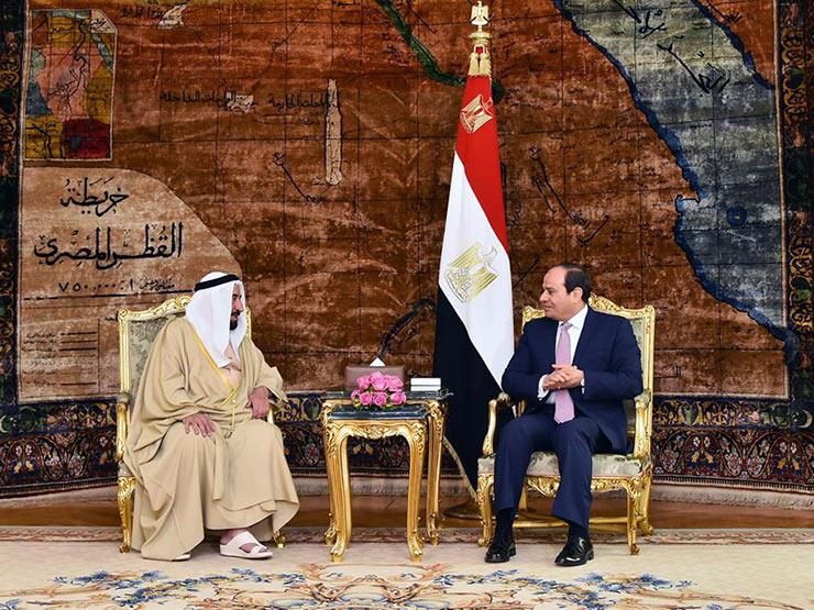 السيسي: نعتز بمبادرات حاكم الشارقة الداعمة لمصر السيسي: نعتز بمبادرات حاكم الشارقة الداعمة لمصر