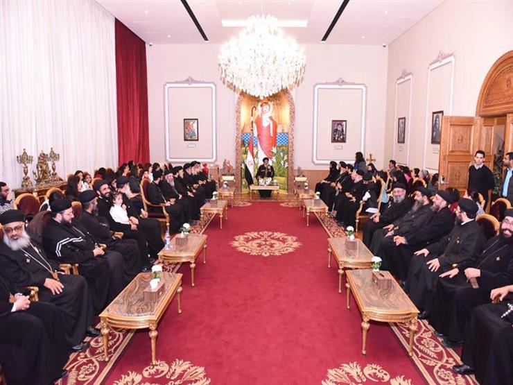 البابا تواضروس يستقبل كهنة كنائس مصر القديمة بالكاتدرائية البابا تواضروس يستقبل كهنة كنائس مصر القديمة بالكاتدرائية