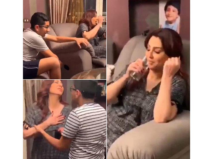 فيديو| مقلب من ابن وفاء عامر.. والفنانة تصرخ: "بس أنا ضربته" فيديو| مقلب من ابن وفاء عامر.. والفنانة تصرخ: "بس أنا ضربته"