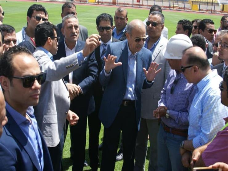 مساعد رئيس الجمهورية يتفقد إستاد الإسماعيلية مساعد رئيس الجمهورية يتفقد إستاد الإسماعيلية
