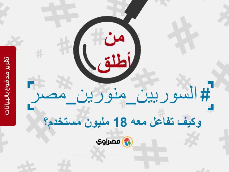 من أطلق #السوريين_منورين_مصر وكيف تفاعل معه 18 مليون مستخدم؟ (تقرير مدفوع بالبيانات) من أطلق #السوريين_منورين_مصر وكيف تفاعل معه 18 مليون مستخدم؟ (تقرير مدفوع بالبيانات)